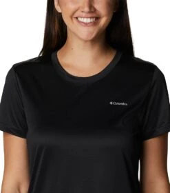 Columbia Hike Short Sleeve Crew Lightweight Shirt - Womens Black -Columbia Outfit Shop 1692194390 1991551 010 4