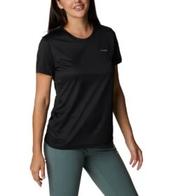 Columbia Hike Short Sleeve Crew Lightweight Shirt - Womens Black -Columbia Outfit Shop 1692194391 1991551 010 5