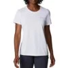 Columbia Hike Short Sleeve Crew Lightweight Shirt - Womens White -Columbia Outfit Shop 1692194391 1991551 100 1