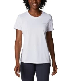 Columbia Hike Short Sleeve Crew Lightweight Shirt - Womens White