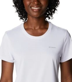 Columbia Hike Short Sleeve Crew Lightweight Shirt - Womens White -Columbia Outfit Shop 1692194393 1991551 100 4