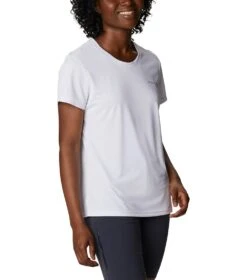 Columbia Hike Short Sleeve Crew Lightweight Shirt - Womens White -Columbia Outfit Shop 1692194393 1991551 100 5