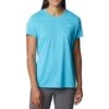 Columbia Hike Short Sleeve Crew Lightweight Shirt - Womens Atoll Heather -Columbia Outfit Shop 1692194394 1991551 404 1