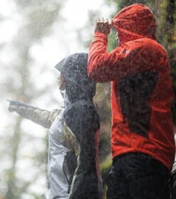 Columbia Mazama Trail Shell Rain Jacket - Mens Spicy / Black / Light Raisin -Columbia Outfit Shop 1692201531 2034451 839 15