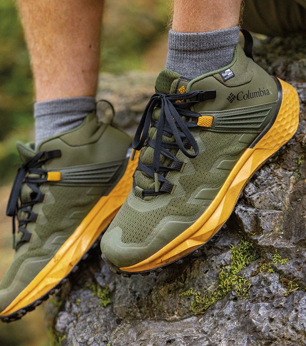Columbia Facet 75 Mid Outdry Hiking Shoes - Mens Nori / Golden Yellow 12 Columbia Facet 75 Mid Outdry Hiking Shoes - Mens Nori / Golden Yellow - Image 10