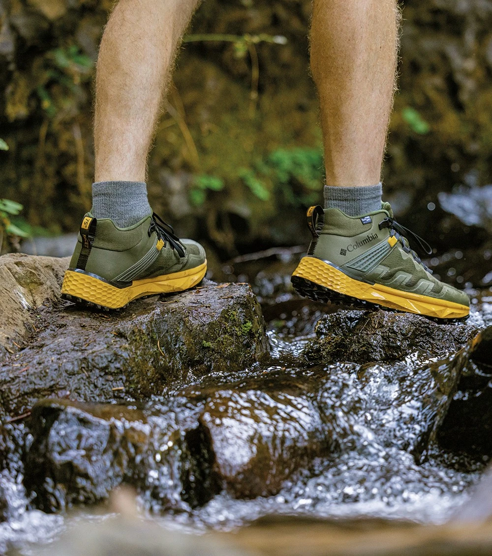 Columbia Facet 75 Mid Outdry Hiking Shoes - Mens Nori / Golden Yellow 13 Columbia Facet 75 Mid Outdry Hiking Shoes - Mens Nori / Golden Yellow - Image 11