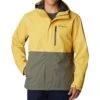 Columbia Hikebound Rain Jacket - Mens Golden Nugget / Stone Green -Columbia Outfit Shop 1693072042 1988621 742 1
