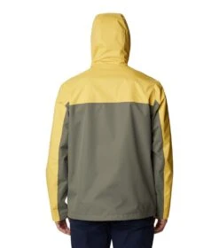 Columbia Hikebound Rain Jacket - Mens Golden Nugget / Stone Green -Columbia Outfit Shop 1693072042 1988621 742 2