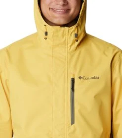 Columbia Hikebound Rain Jacket - Mens Golden Nugget / Stone Green -Columbia Outfit Shop 1693072043 1988621 742 4