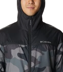 Columbia Flash Challenger Novelty Windbreaker - Mens Black Mod Camo Print -Columbia Outfit Shop 1693072047 1988711 010 4