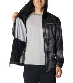 Columbia Flash Challenger Novelty Windbreaker - Mens Black Mod Camo Print -Columbia Outfit Shop 1693072047 1988711 010 5