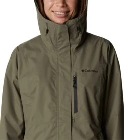 Columbia Hikebound Rain Jacket - Womens Stone Green -Columbia Outfit Shop 1693072051 1989251 397 4