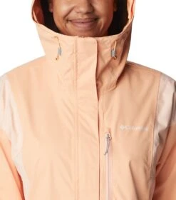 Columbia Hikebound Rain Jacket - Womens Peach / Peach Blossom -Columbia Outfit Shop 1693072055 1989251 812 4