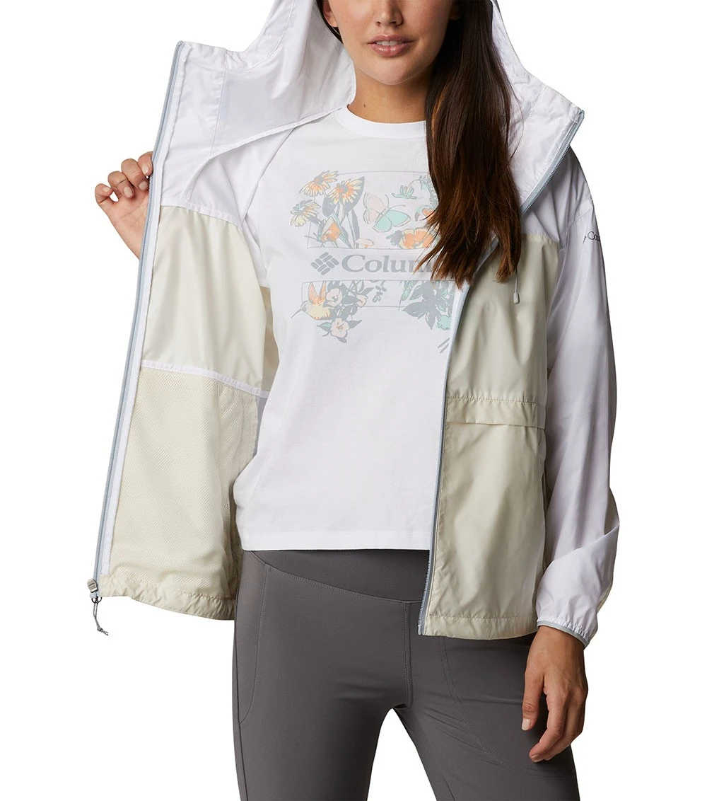 Columbia Alpine Chill Windbreaker - Womens White / Chalk / Cirrus Grey 7 Columbia Alpine Chill Windbreaker - Womens White / Chalk / Cirrus Grey - Image 5