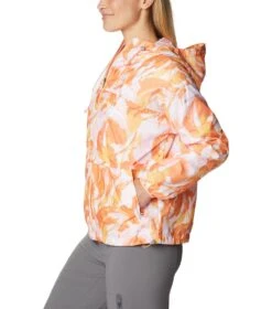 Columbia Alpine Chill Windbreaker - Womens Peach Bloomdye Print -Columbia Outfit Shop 1693072083 1993271 812 3