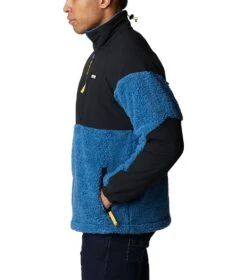 Columbia Ballistic Ridge Full Zip Fleece Jacket - Mens Impulse Blue / Black -Columbia Outfit Shop 1693072087 2012271 483 3