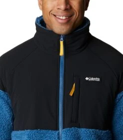 Columbia Ballistic Ridge Full Zip Fleece Jacket - Mens Impulse Blue / Black -Columbia Outfit Shop 1693072088 2012271 483 4