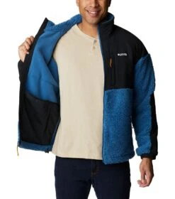 Columbia Ballistic Ridge Full Zip Fleece Jacket - Mens Impulse Blue / Black -Columbia Outfit Shop 1693072088 2012271 483 5