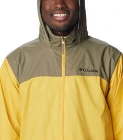 Columbia Glennaker Lake Rain Jacket - Mens Golden Nugget / Stone Green -Columbia Outfit Shop 1693072104 RM2015 742 4
