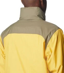 Columbia Glennaker Lake Rain Jacket - Mens Golden Nugget / Stone Green -Columbia Outfit Shop 1693072105 RM2015 742 6