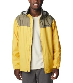 Columbia Glennaker Lake Rain Jacket - Mens Golden Nugget / Stone Green -Columbia Outfit Shop 1693072107 RM2015 742 9