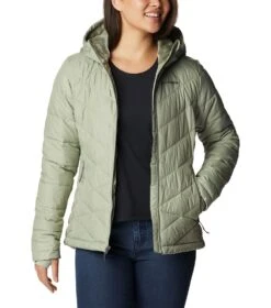 Columbia Heavenly Insulated Hooded Jacket - Womens Safari -Columbia Outfit Shop 1693072111 WL0010 348 8