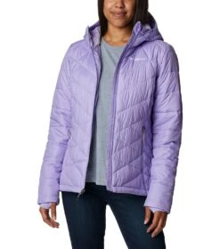 Columbia Heavenly Insulated Hooded Jacket - Womens Frosted Purple -Columbia Outfit Shop 1693072115 WL0010 535 8
