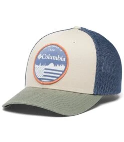 Columbia Mesh Ballcap - Mens Ancient Fossil / Dark Mountain / Flag
