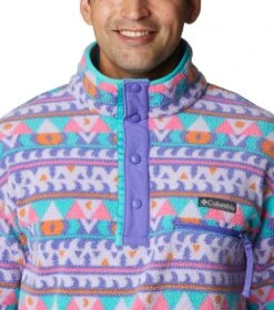 Columbia Helvetia Half Snap Retro Fleece Pullover - Mens Purple Lotus -Columbia Outfit Shop 1693492101 1889851 547 4