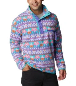 Columbia Helvetia Half Snap Retro Fleece Pullover - Mens Purple Lotus -Columbia Outfit Shop 1693492101 1889851 547 5