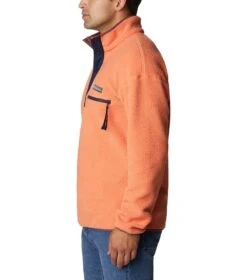 Columbia Helvetia Half Snap Retro Fleece Pullover - Mens Desert Orange -Columbia Outfit Shop 1693492103 1889851 849 3