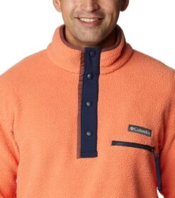 Columbia Helvetia Half Snap Retro Fleece Pullover - Mens Desert Orange -Columbia Outfit Shop 1693492103 1889851 849 4
