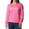 Columbia Columbia Trek Graphic Crew Sweatshirt - Womens Wild Geranium / White Logo -Columbia Outfit Shop 1693492113 1959861 656 1
