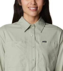 Columbia Silver Ridge Utility Long Sleeve Shirt - Womens Safari -Columbia Outfit Shop 1693492134 2033341 348 4
