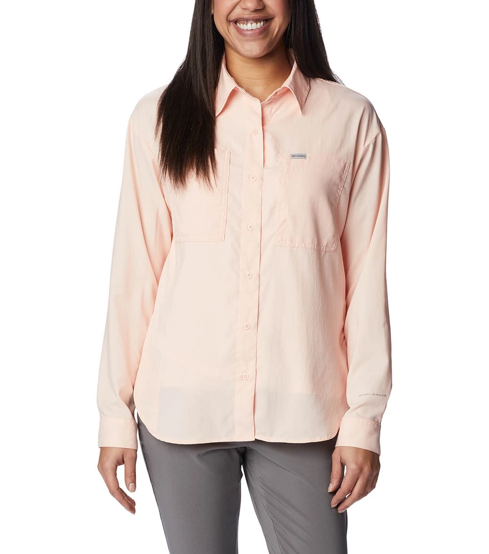 Columbia Silver Ridge Utility Long Sleeve Shirt - Womens Peach Blossom 3 Columbia Silver Ridge Utility Long Sleeve Shirt - Womens Peach Blossom