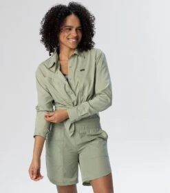 Columbia Silver Ridge Utility Long Sleeve Shirt - Womens Safari -Columbia Outfit Shop 1693933486 2033341 348 8