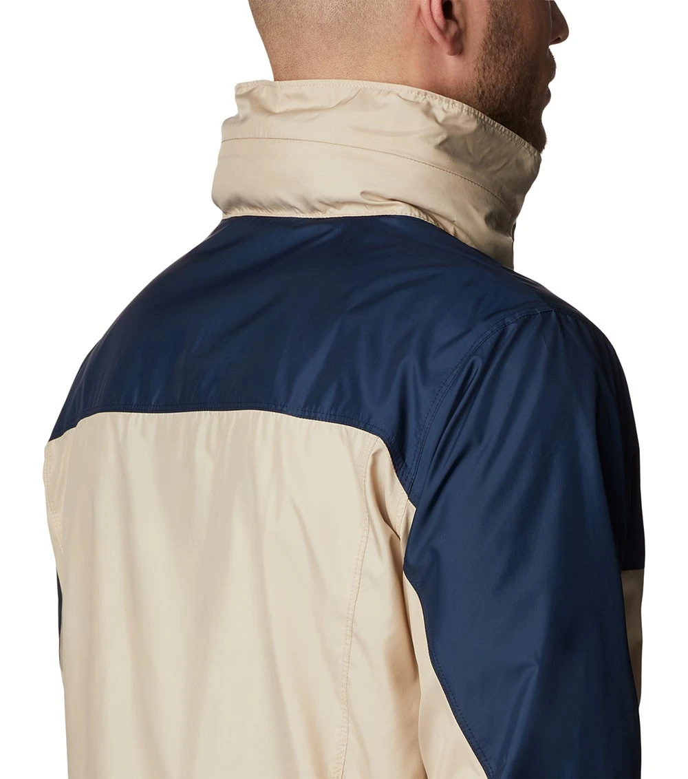 Columbia Point Park Windbreaker Jacket - Mens White / Collegiate Navy 8 Columbia Point Park Windbreaker Jacket - Mens White / Collegiate Navy - Image 6