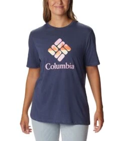 Columbia Bluebird Day Relaxed Crew Neck Tee - Womens Nocturnal