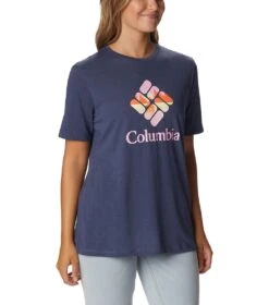 Columbia Bluebird Day Relaxed Crew Neck Tee - Womens Nocturnal -Columbia Outfit Shop 1694013406 1934001 471 5