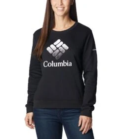 Columbia Columbia Trek Graphic Crew Sweatshirt - Womens Black / White