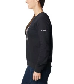 Columbia Columbia Trek Graphic Crew Sweatshirt - Womens Black / White -Columbia Outfit Shop 1694013409 1959861 015 3