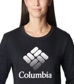 Columbia Columbia Trek Graphic Crew Sweatshirt - Womens Black / White -Columbia Outfit Shop 1694013410 1959861 015 4