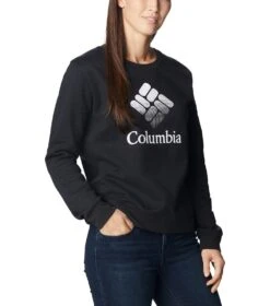 Columbia Columbia Trek Graphic Crew Sweatshirt - Womens Black / White -Columbia Outfit Shop 1694013411 1959861 015 5