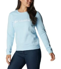 Columbia Columbia Trek Graphic Crew Sweatshirt - Womens Spring Blue -Columbia Outfit Shop 1694013415 1959861 491 5