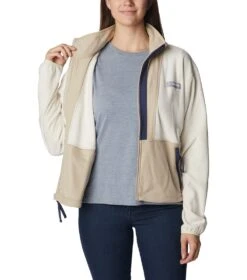 Columbia Back Bowl Full Zip Fleece Jacket - Womens Chalk Ancient Fossil -Columbia Outfit Shop 1694013478 2001291 191 5