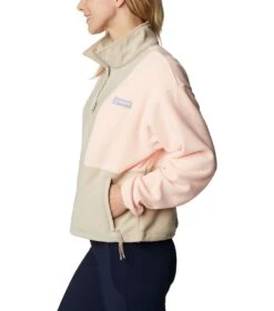 Columbia Back Bowl Full Zip Fleece Jacket - Womens Peach Blossom -Columbia Outfit Shop 1694013483 2001291 890 3