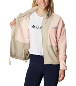 Columbia Back Bowl Full Zip Fleece Jacket - Womens Peach Blossom -Columbia Outfit Shop 1694013485 2001291 890 5