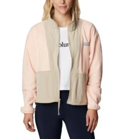Columbia Back Bowl Full Zip Fleece Jacket - Womens Peach Blossom -Columbia Outfit Shop 1694013487 2001291 890 7