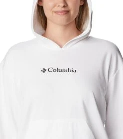 Columbia Logo III French Terry Hd - Womens White / Black Logo -Columbia Outfit Shop 1694013517 2032871 100 4