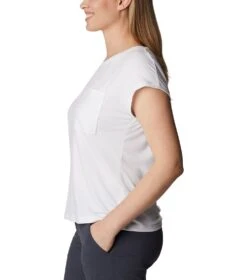 Columbia Boundless Trek Short Sleeve T-Shirt - Womens White -Columbia Outfit Shop 1694013529 2033481 100 3